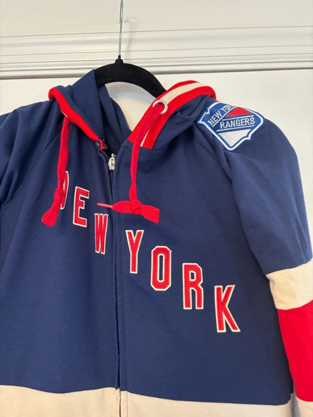 Hockey Sockey New York Rangers NHL Fleece Onesie Youth Large